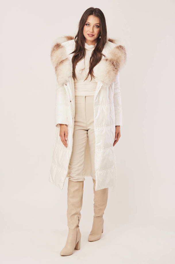 Dámsky ľahký zimný páperový kabát s kapucňou